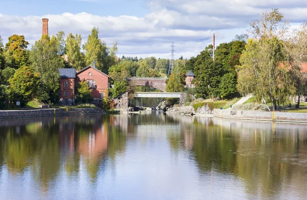 Vanhankaupunginkoski - waterval op Vantaanjoki rivier in oude Tow — Stockfoto
