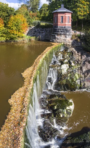 Vanhankaupunginkoski - waterfall on Vantaanjoki River in Old Tow — Stock Photo, Image