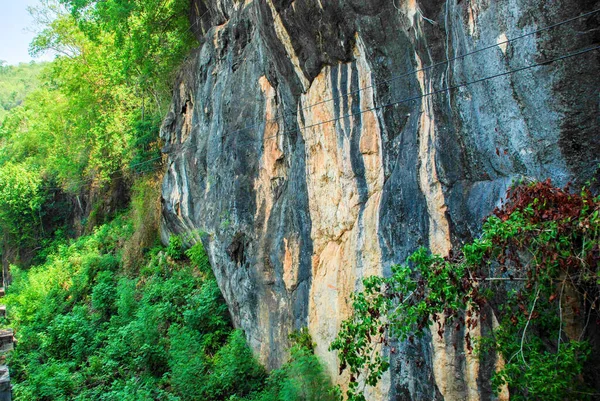 Wapienne Wzgórza Kanchanaburi Tajlandia — Zdjęcie stockowe