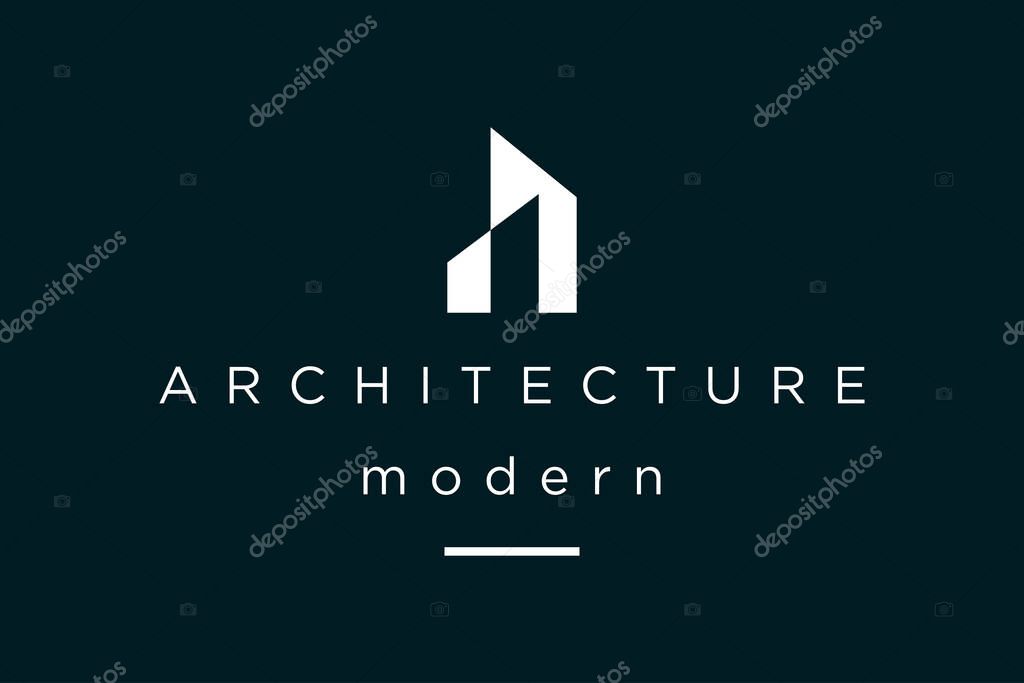Architecture building logo design premium