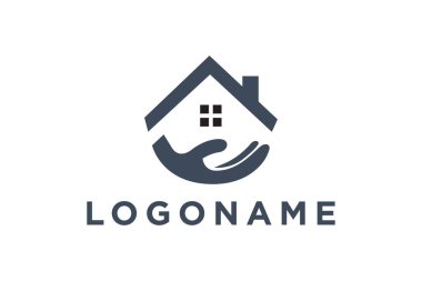  El emlak logosu vektör illüstrasyonu 