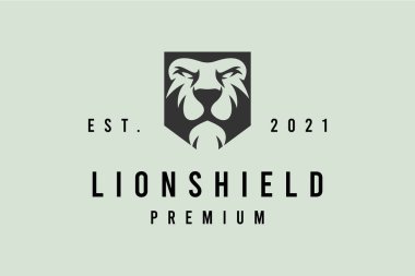 Aslan logosu şablonu işletmeler ve ürün isimleri için uygundur