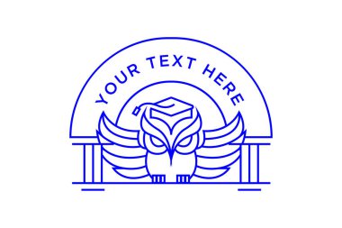 Baykuş Enstitüsü logo vektör çizimi 