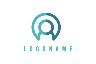 Pople simgesi logosu vektör illüstrasyonu 