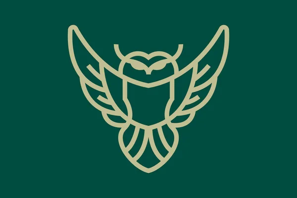 Baykuş Logosu Tasarım Şablonu Primi — Stok Vektör