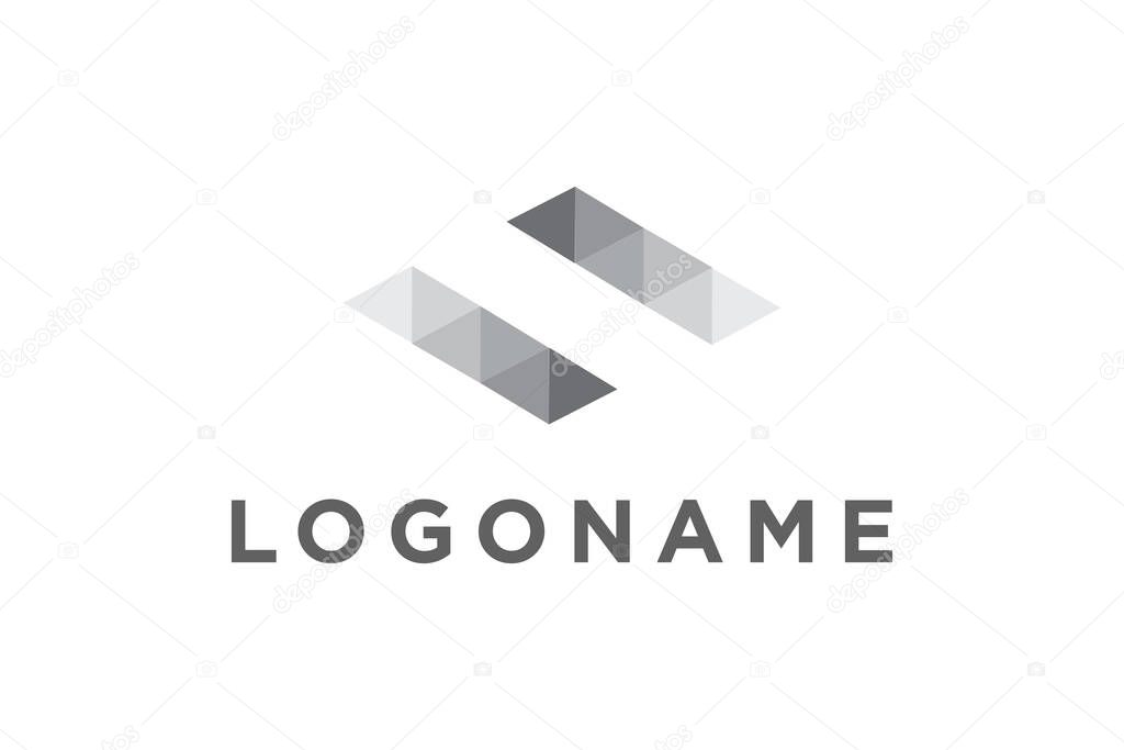 Letter H logo design template premium
