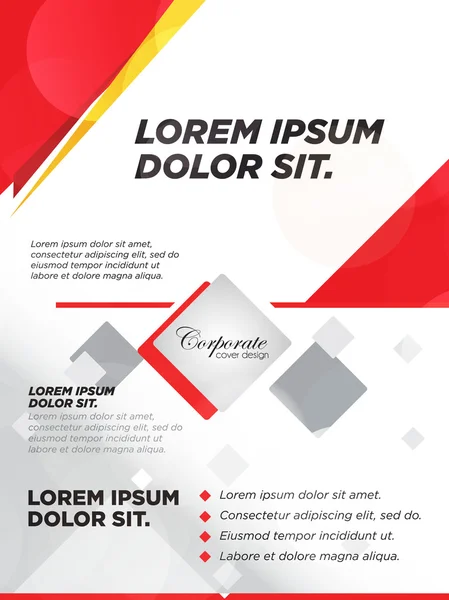 Business flyer sjabloon of corporate banner ontwerpsjabloon, poster, brochure vector. — Stockvector