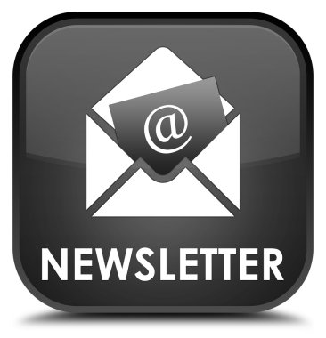 Bülten siyah kare düğme