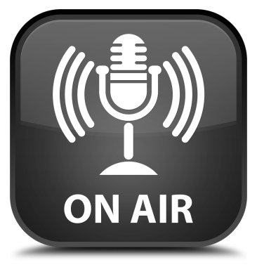 Hava (mikrofon simgesi) siyah kare düğmesini