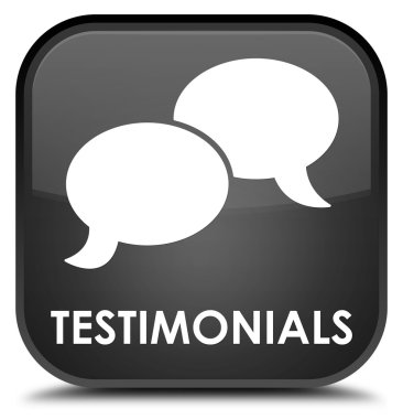 Referansları (sohbet simgesi) siyah kare düğme