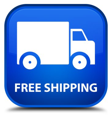 Ücretsiz kargo mavi kare düğme