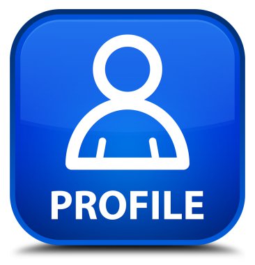 Profil (üye simgesi) mavi kare düğme