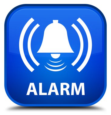 Alarm (zil simgesini) mavi kare düğmesi