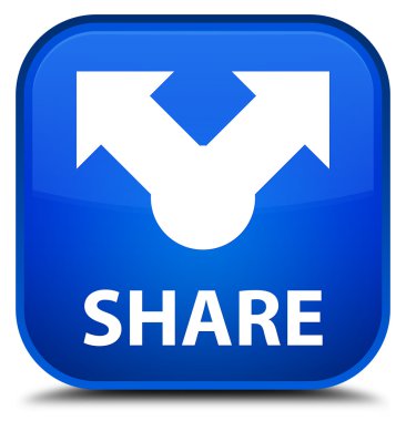 Paylaş mavi kare düğmesi