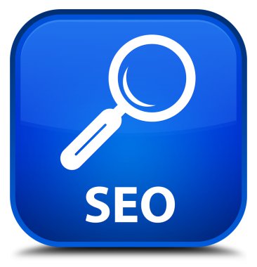 SEO mavi kare düğme