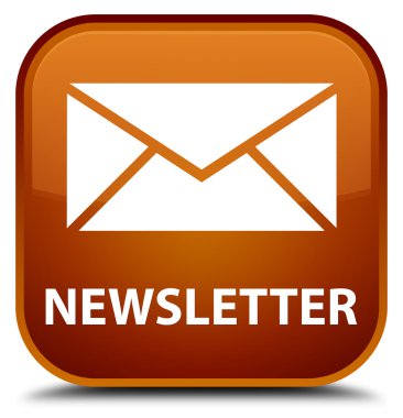 Bülten kahverengi kare düğme