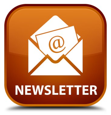 Bülten kahverengi kare düğme