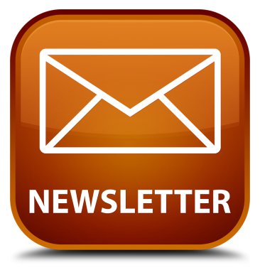 Bülten kahverengi kare düğme