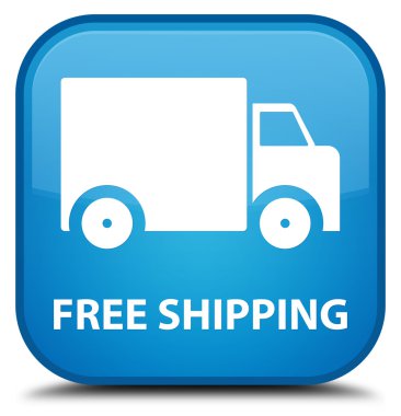 Ücretsiz nakliye camgöbeği mavi kare düğme