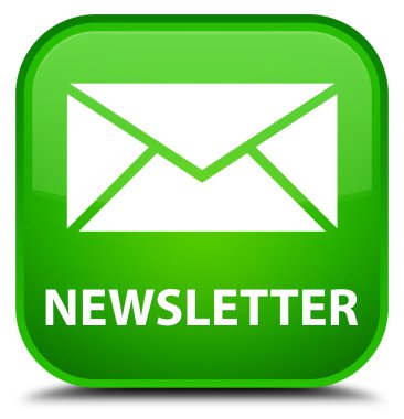 Bülten yeşil kare düğme