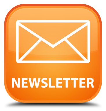 Bülten turuncu kare düğme