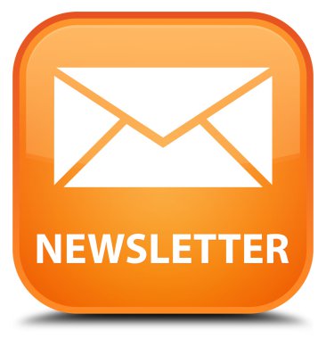 Bülten turuncu kare düğme