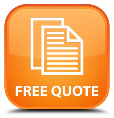 Ücretsiz fiyat teklifi turuncu kare düğme