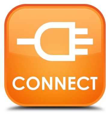 Turuncu kare düğme bağlanmak