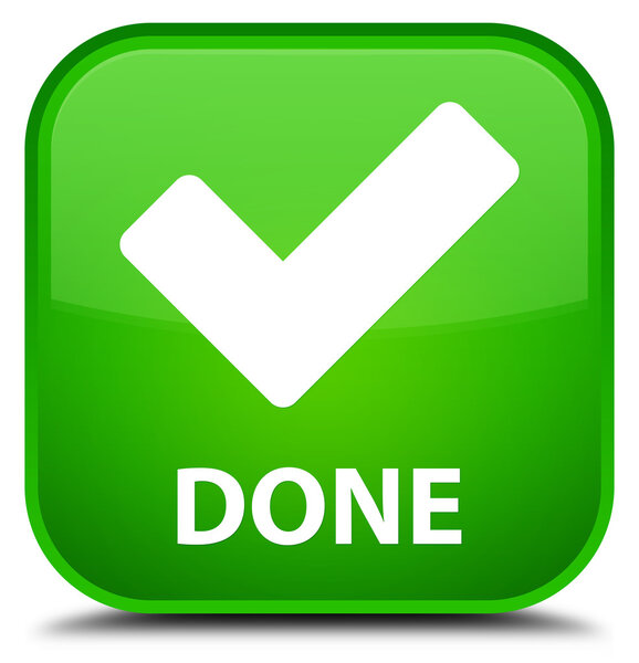Done (validate icon) green square button