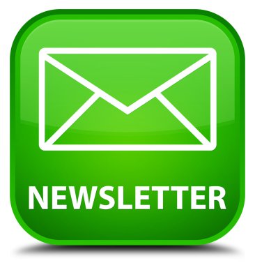 Bülten yeşil kare düğme