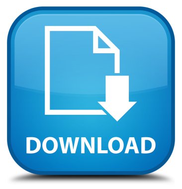 Download (Belge simgesi) camgöbeği mavi kare düğme