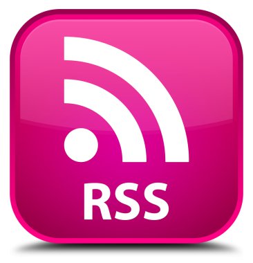 RSS pembe kare düğme