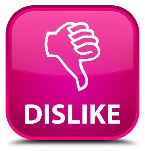 No me gusta el botón cuadrado rosa — Foto de Stock