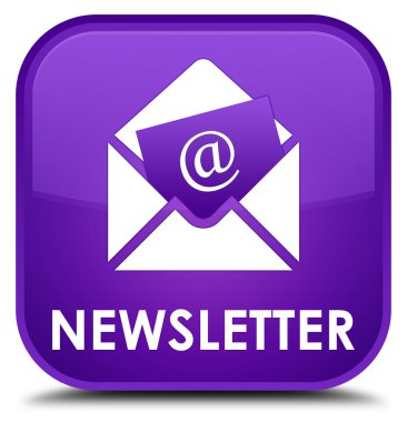 Bülten mor kare düğme