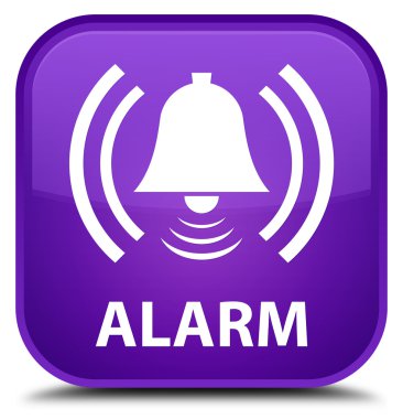 Alarm (zil simgesini) mor kare düğmesi