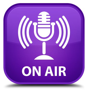 Hava (mikrofon simgesi) mor kare düğmesini