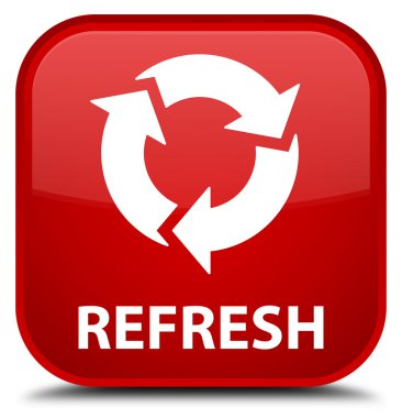 Yenile kırmızı kare düğmesi