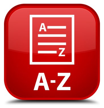A-Z (liste sayfa simgesi) kırmızı kare düğme
