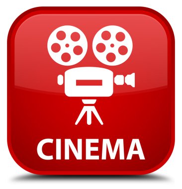 Sinema (video kamera simgesi) kırmızı kare düğme
