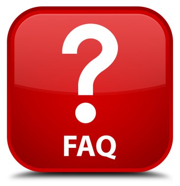 Sıkça Sorulan Sorular (soru simgesi) kırmızı kare düğme