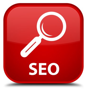 SEO kırmızı kare düğme