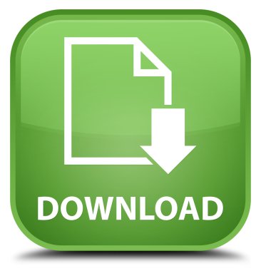 Download (Belge simgesi) yumuşak yeşil kare düğme