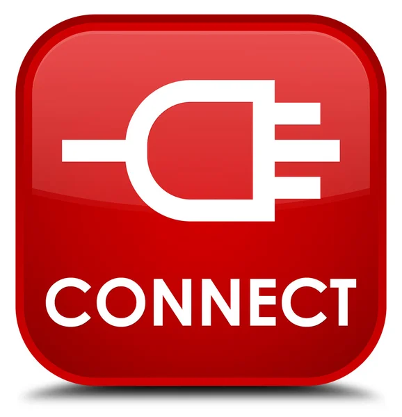 Plac czerwony przycisk połączenia — Zdjęcie stockowe
