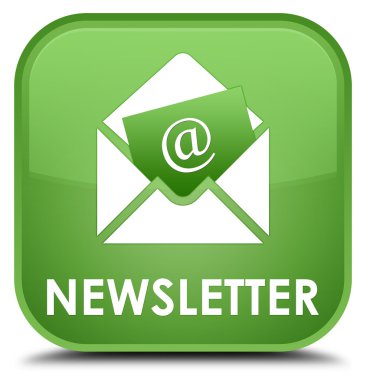 Bülten yumuşak yeşil kare düğme