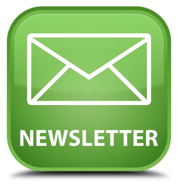 Bülten yumuşak yeşil kare düğme