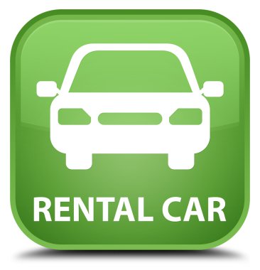 Kiralık Araba yumuşak yeşil kare düğme