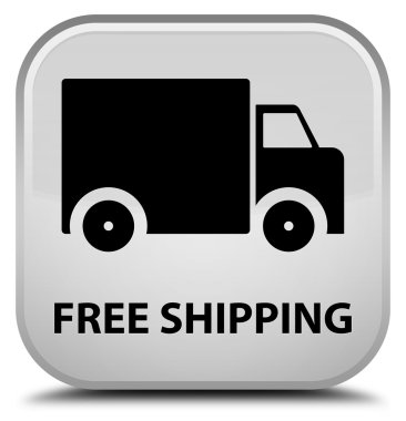 Beyaz kare düğme ücretsiz kargo