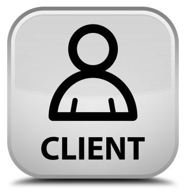 İstemci (üye simgesi) beyaz kare düğme