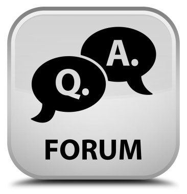 Forum (soru cevap balonu simgesinin) beyaz kare düğme