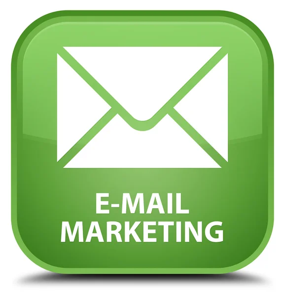 E-mail marketing morbido pulsante quadrato verde — Foto Stock